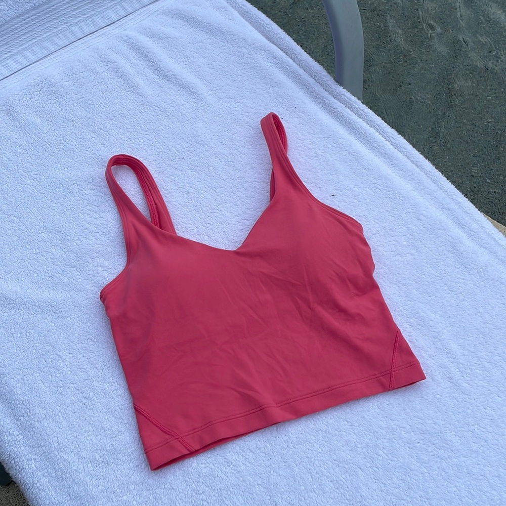 lululemon Align™ Tank Top Guava Pink Size 2 Light Support, A/B Cup!!!
